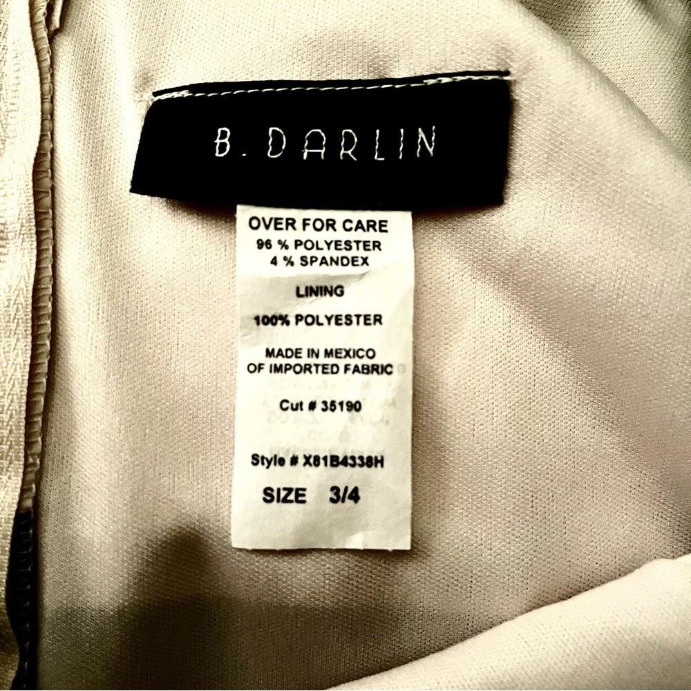 B.Darlin Striped Fit and Flare Dress - Picture 6 of 6